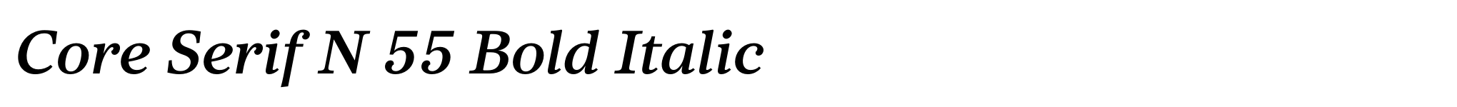 Core Serif N 55 Bold Italic image